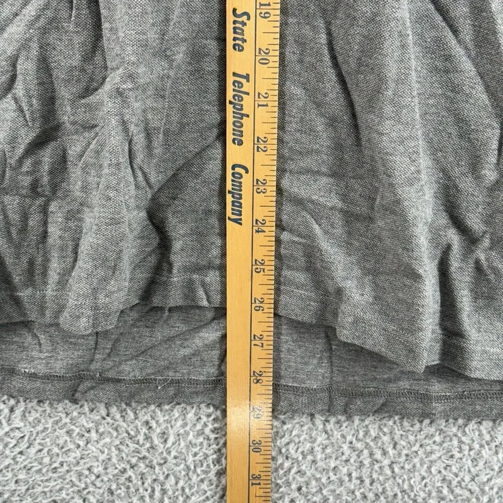 J Crew Polo Shirt Men's Sz XL Gray‎ Long Sleeve 2 Button Collared 100% Cotton